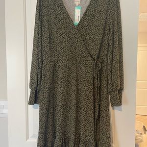 Faux wrap dress